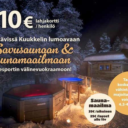 Kuukkeli Log Houses Teerenpesae - Premium Suite A48 Saariselkä Exteriör bild