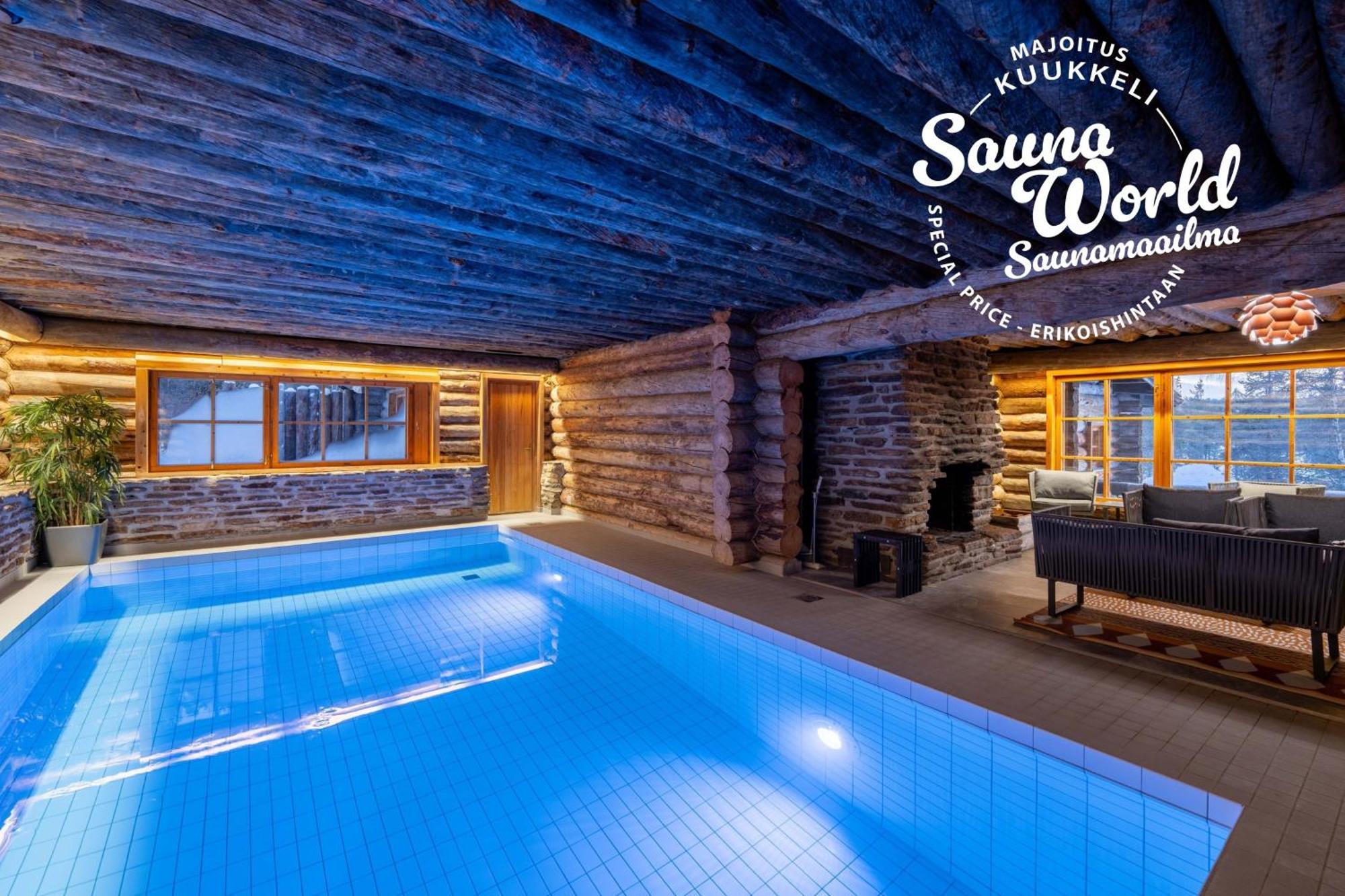 Kuukkeli Log Houses Teerenpesae - Premium Suite A48 Saariselkä Exteriör bild