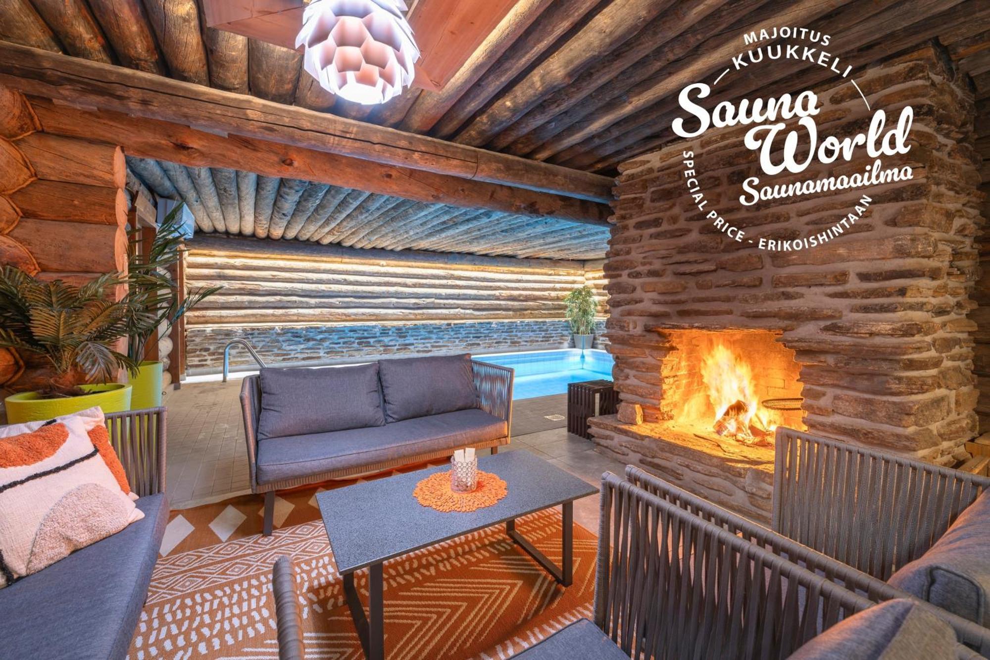 Kuukkeli Log Houses Teerenpesae - Premium Suite A48 Saariselkä Exteriör bild