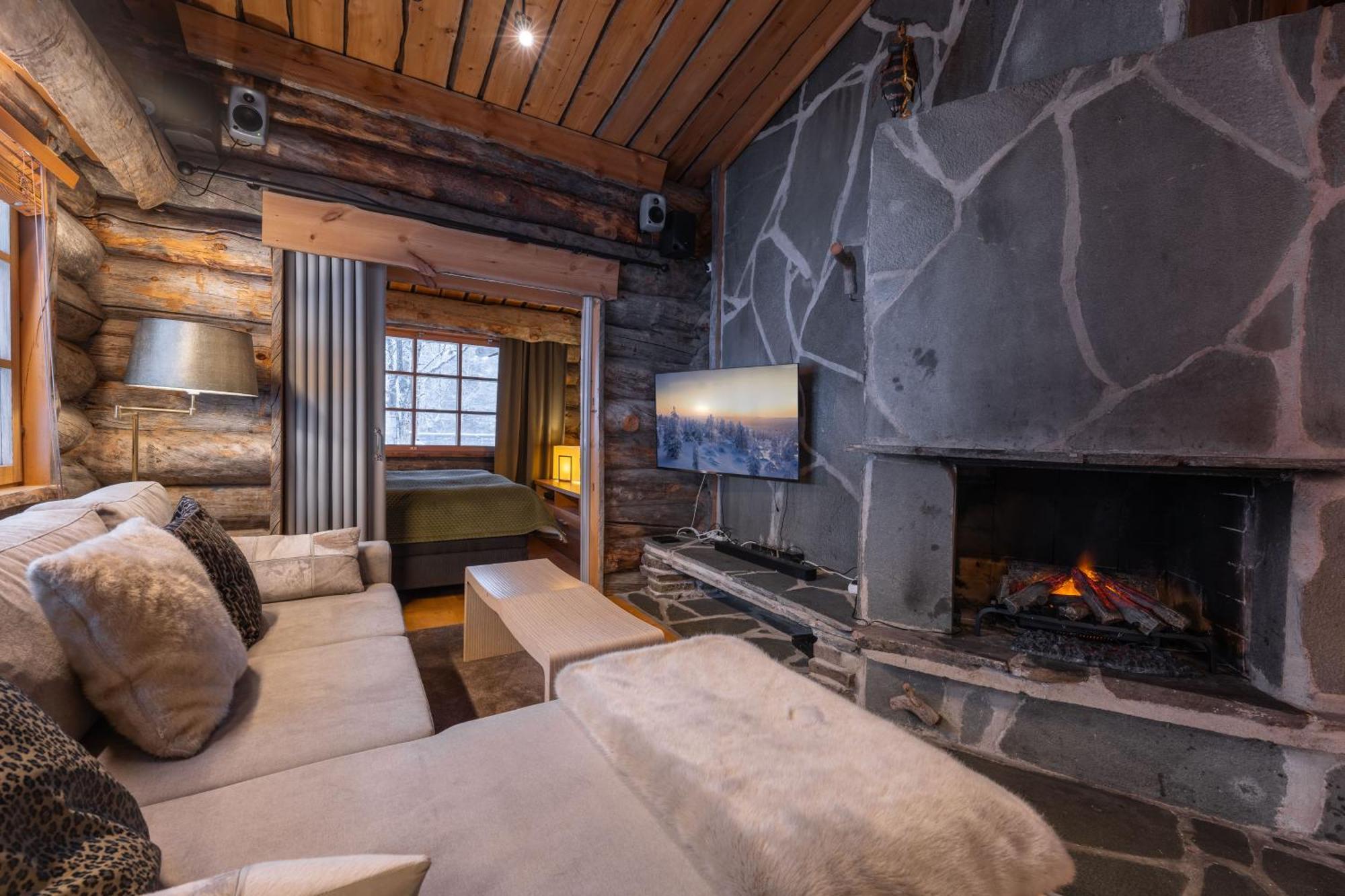 Kuukkeli Log Houses Teerenpesae - Premium Suite A48 Saariselkä Exteriör bild