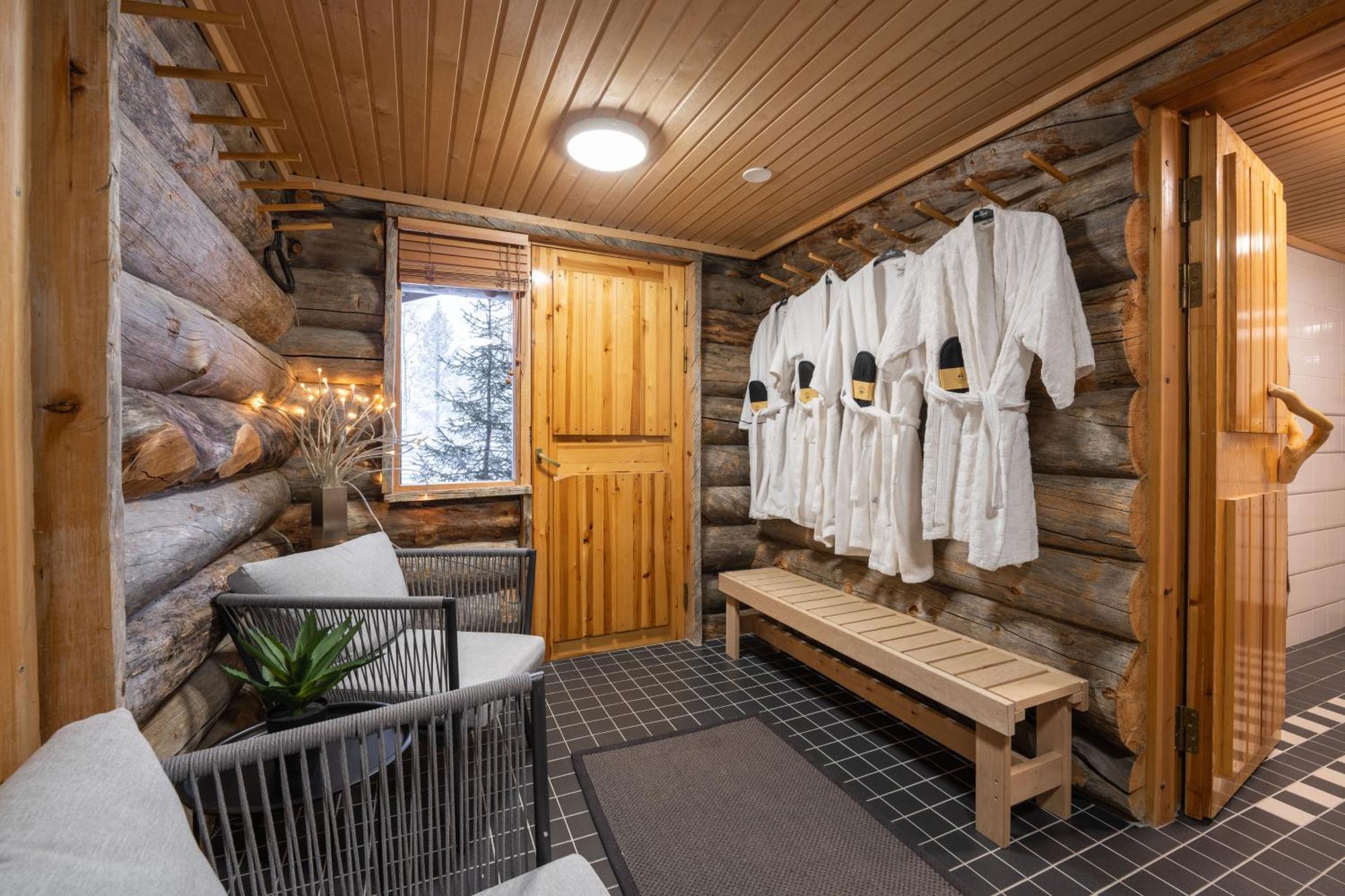 Kuukkeli Log Houses Teerenpesae - Premium Suite A48 Saariselkä Exteriör bild